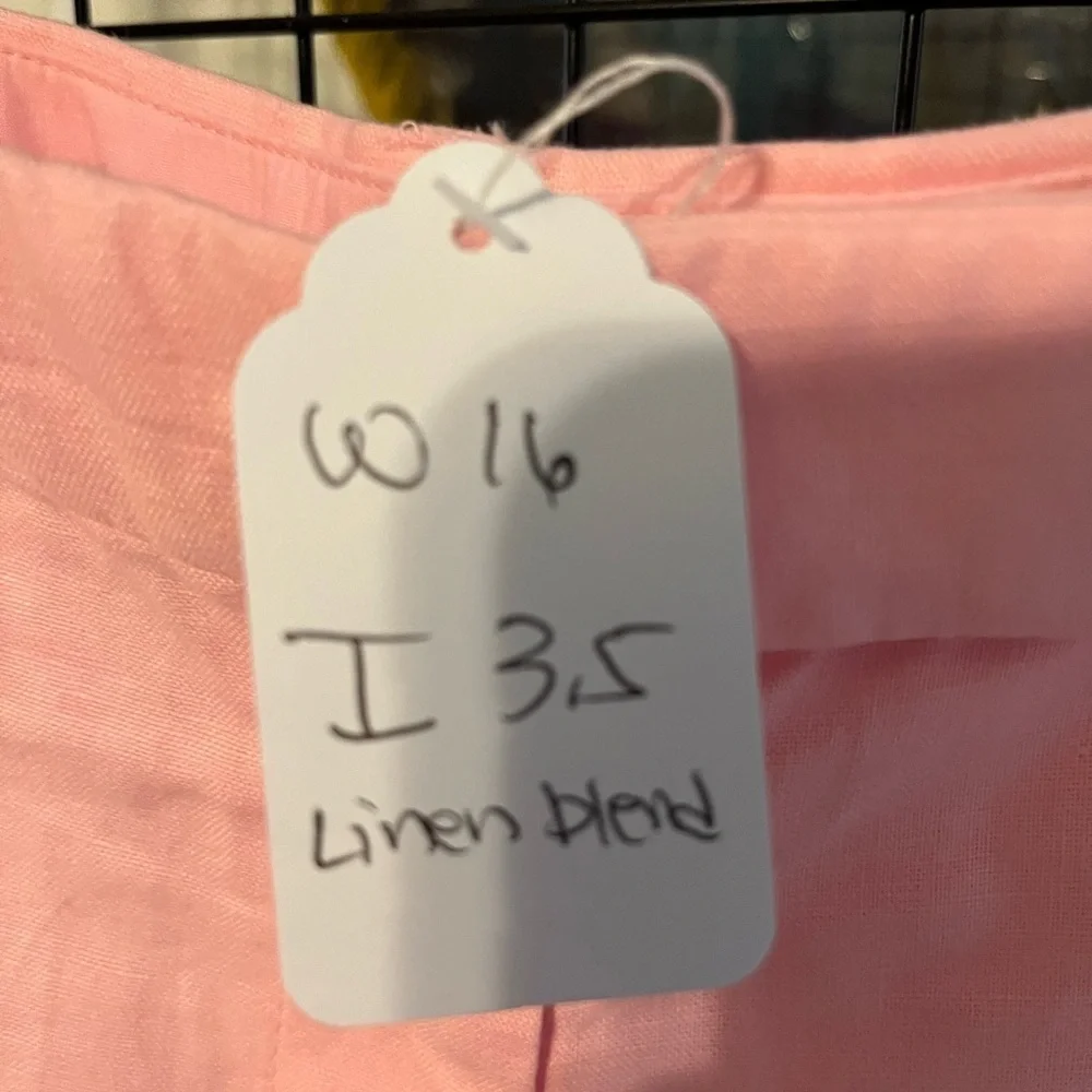 J. Crew High Waist Pink Shorts with Scalloped Hem